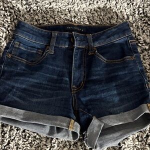 Aeropostale Women's Dark Blue Jean Shorts
